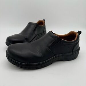 Red Wing 6700 Black Leather Safety Toe Slip On Moc Work Shoe Size 10.5 D